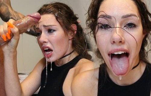 Постер к видео: Обкончал девушке все лицо после превосходного минета.